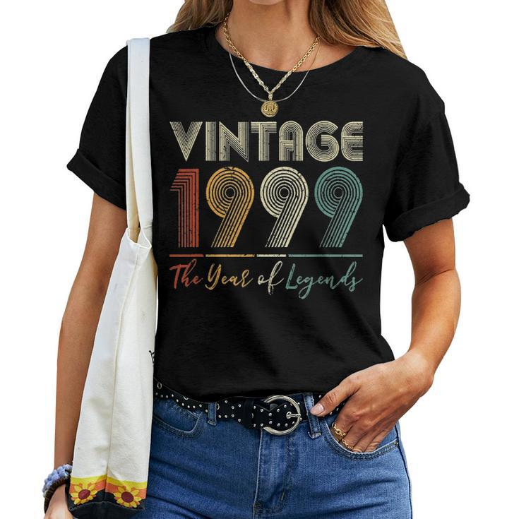 Vintage 1999 22Thbirthday Gift Ideas Men Women Him Her Women T-shirt
