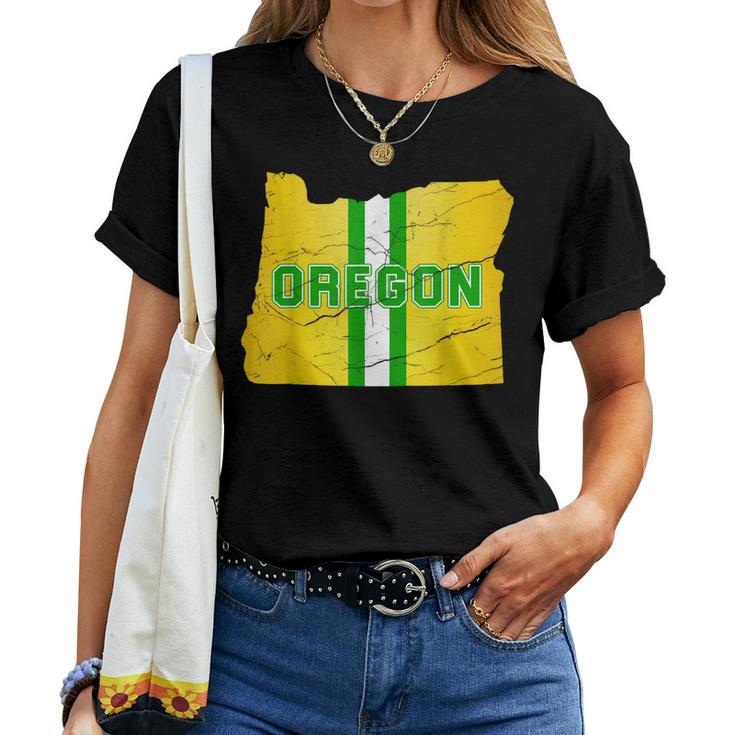 Vintage Oregon Oregon Map Women Men Girls Boys Women T-shirt - Seseable