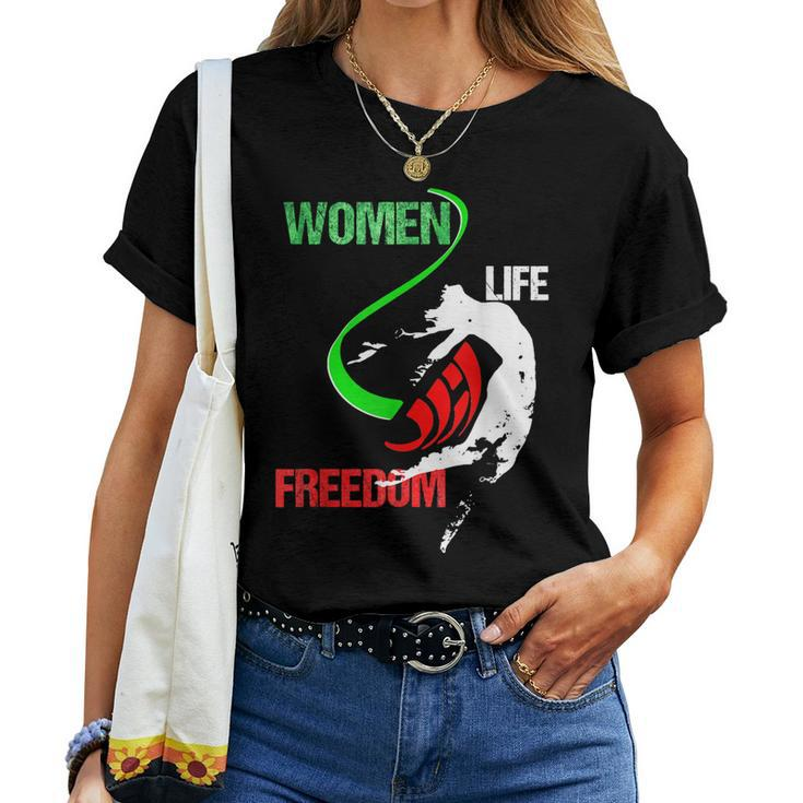 Womens Woman Life Freedom Zan Zendegi Azadi Iran Freedom Women T-shirt