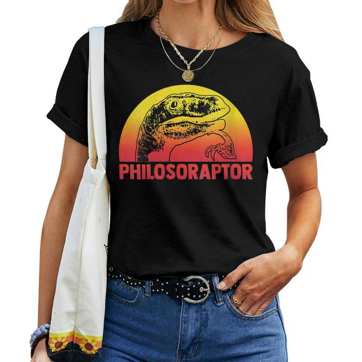 Womens Philosoraptor I Funny Saying Philosopher Women T-shirt