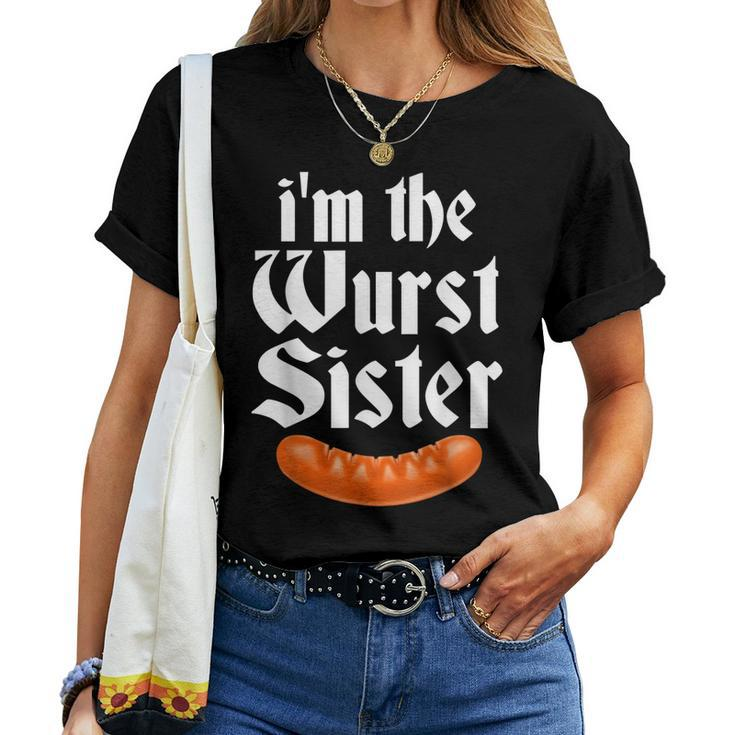 Im The Wurst Sister Oktoberfest German Beer Drink Women T-shirt