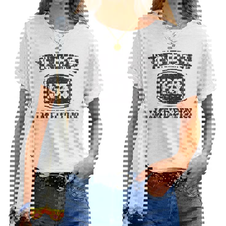 75 Year Old Vintage 1948 Happy 75Th Birthday Women Men Women T-shirt