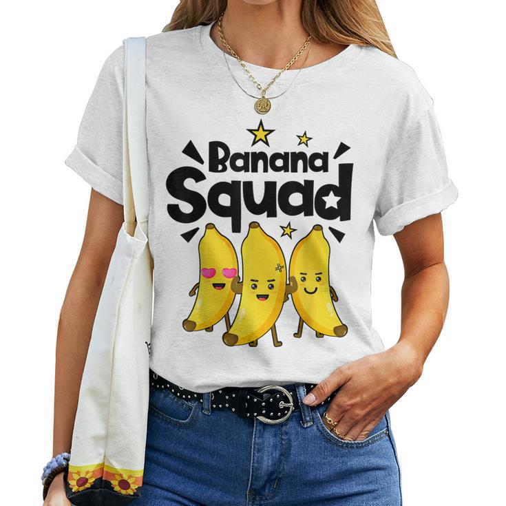 Banana Squad Men Women Boys Vegan Fruit Food Lovers Women T-shirt