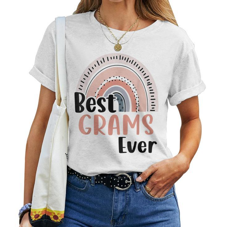 Best Grams Ever Funny Mothers Day Boho Rainbow Mommy Grandma Women T-shirt