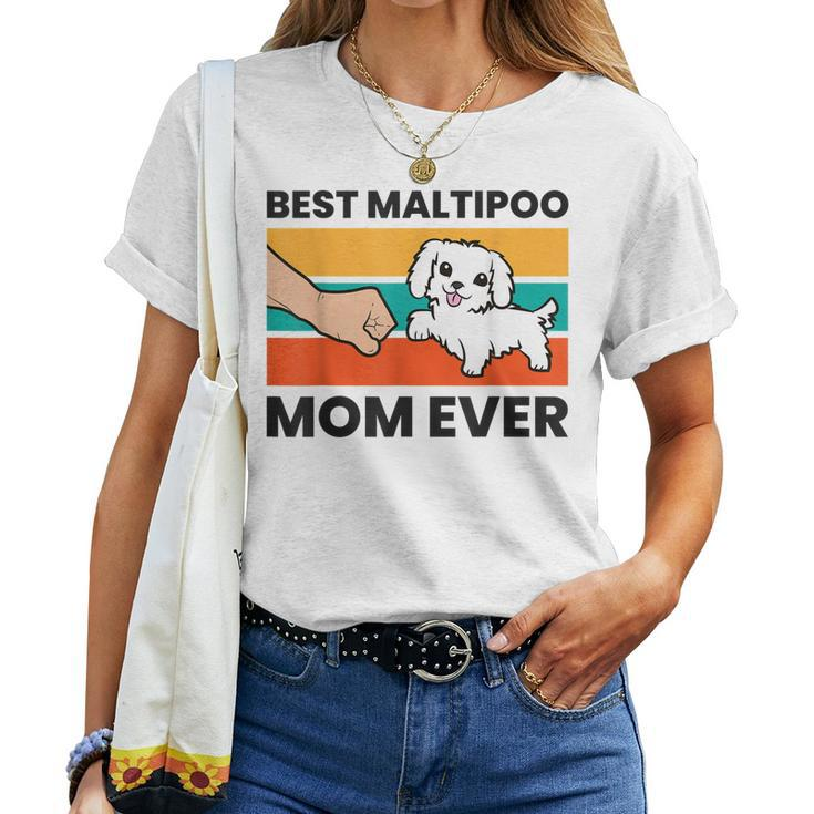 Best Maltipoo Mom Ever Funny Maltipoo Dog Women T-shirt