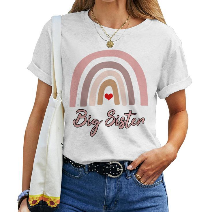 Big Sister Boho Rainbow Women T-shirt