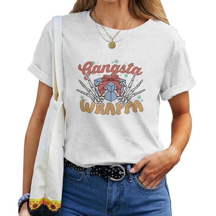 Christmas Gangsta Wrapper Women T-shirt