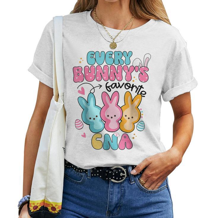 Every Bunnys Favorite Cna Nurse Cute Rabbit Eggs Easter Day Women T-shirt