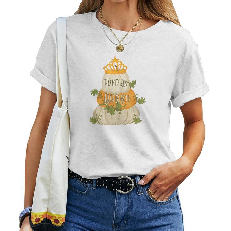 Fall Pumpkin Queen Autumn Women T-shirt