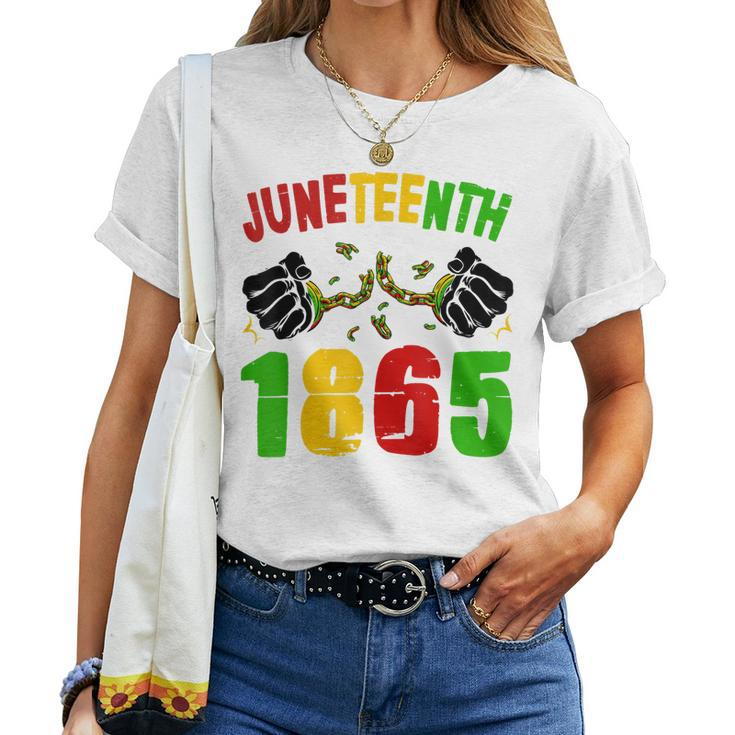 Junenth 19Th 1865 Pride Black African American Women Men Women T-shirt