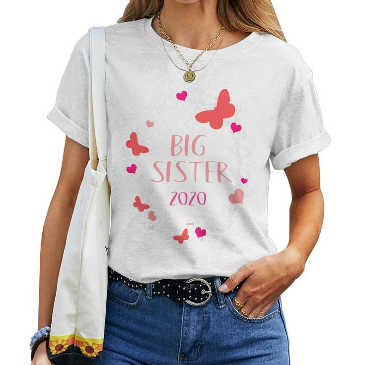 Kids Big Sister 2020 Flowers Women T-shirt