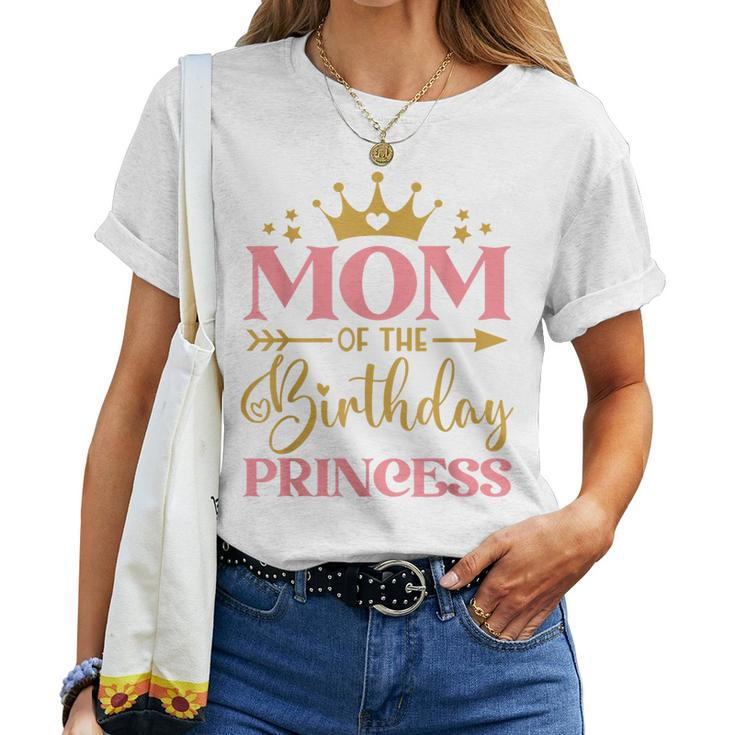 Mom Of The Birthday For Girl - 1St Birthday Princess Girl Women T-shirt