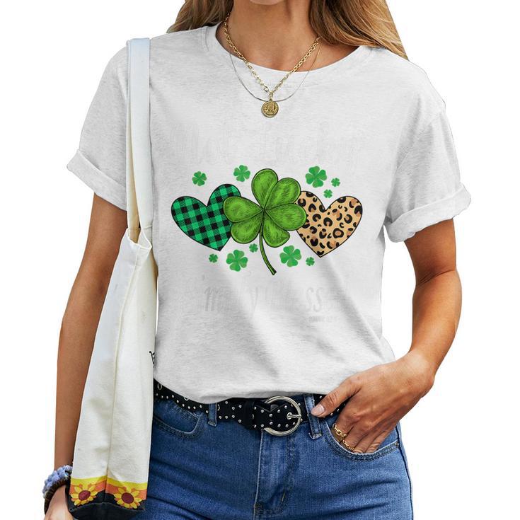 Boho Style Lucky St. Patricks Day Women Gifts Retro Vintage T-Shirt