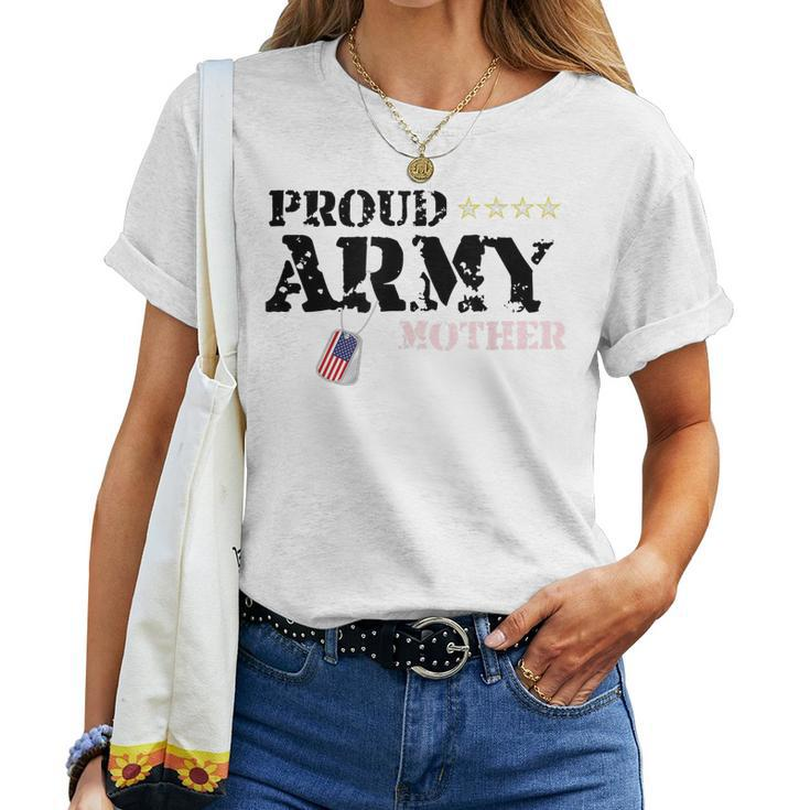 Proud Us Army Mother American Military Family Mom Women T-shirt