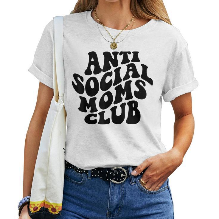 Retro Vintage Anti Social Moms Club Mom Life Women T-shirt