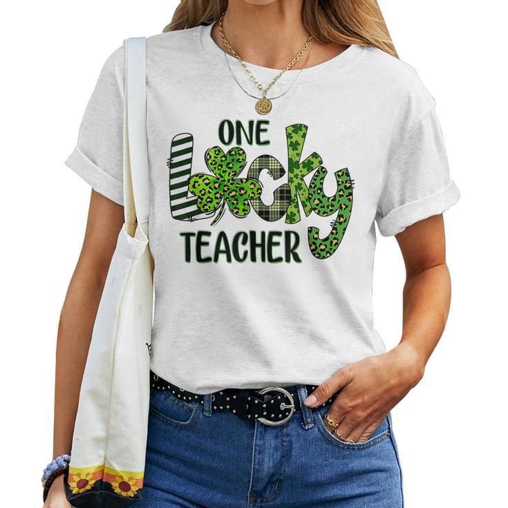 Shamrock One Lucky Teacher St Patricks Day School V2 Women T-shirt
