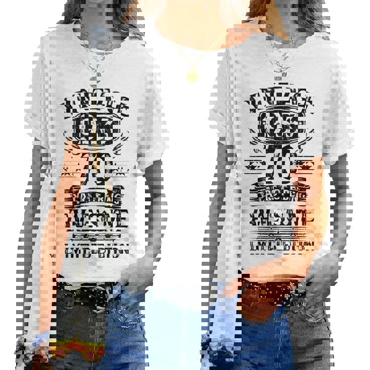 Vintage 1953 Limited Edition 70 Year Old 70Th Birthday Women T-shirt