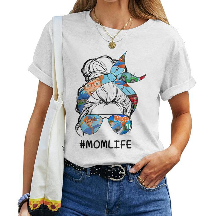 Vintage Blippis Mom Life For Men Woman Kid Women T-shirt