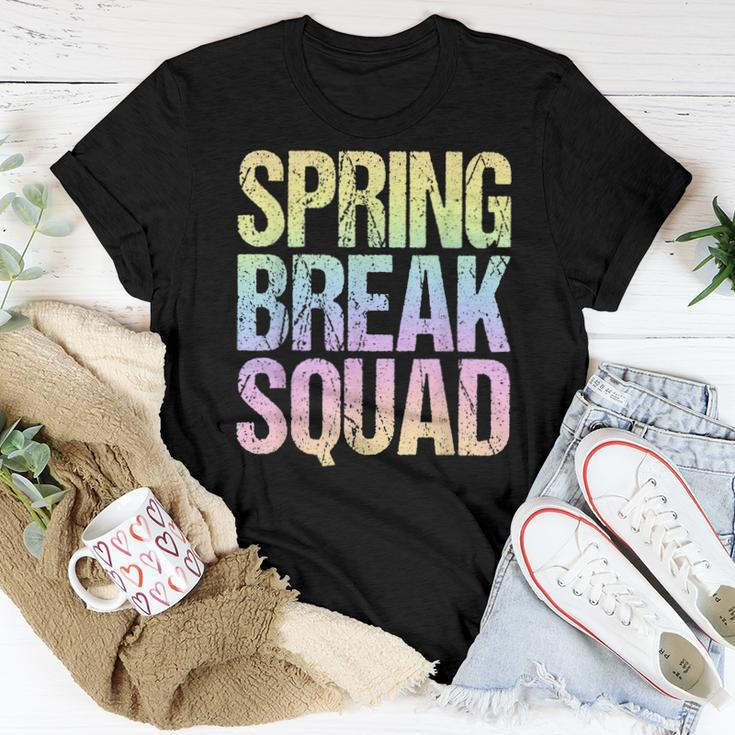 2023 Spring Break Squad Pastel Rainbow Vintage Graphic Women T-shirt Unique Gifts
