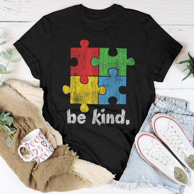 Autism Awareness Be Kind Autistic Kids Awareness Kindness Women T-shirt Unique Gifts