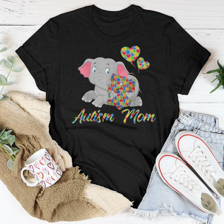 Autism Mom Elephant Cute Elephant Autism Awareness Gift Women T-shirt Funny Gifts