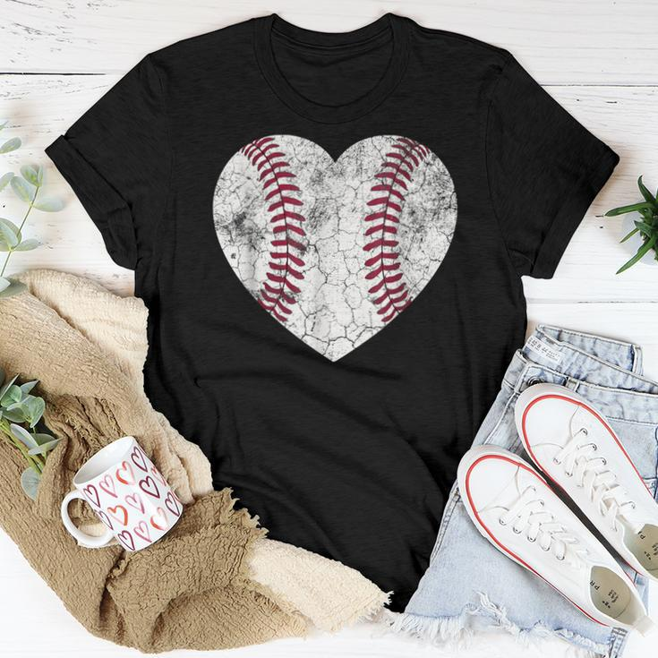 Baseball Heart Cute Mom Dad Men Women Softball Women T-shirt Unique Gifts