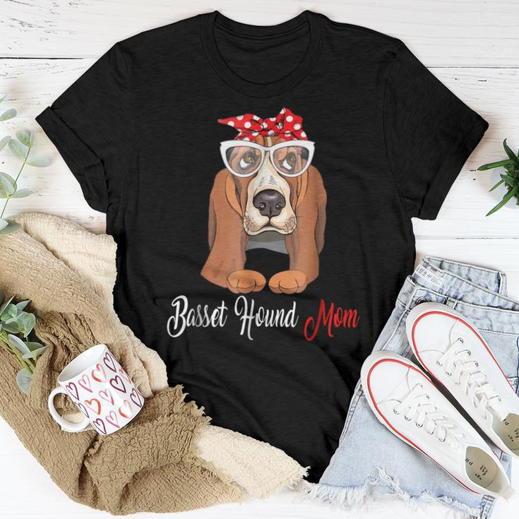 Basset Hound Mom Tshirt Birthday Outfit Women T-shirt Unique Gifts