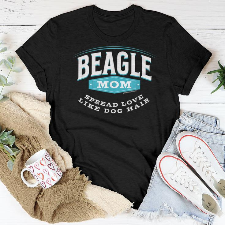 Beagle Mom Spread Love Like Dog Hair Dog Mom Women T-shirt Unique Gifts