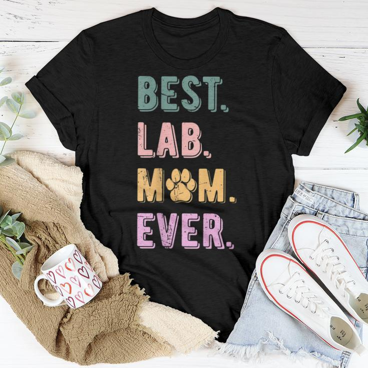 Best Lab Mom Ever Labrador Retriever Dog Mom Vintage Women T-shirt Funny Gifts