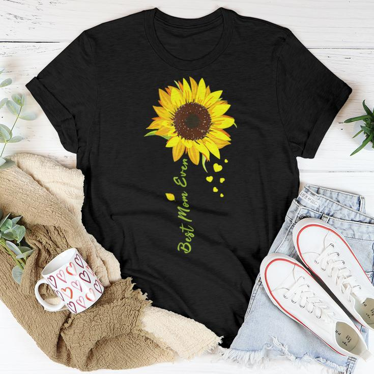 Best Mom Ever Sunflower Hearts Love Women Women T-shirt Unique Gifts