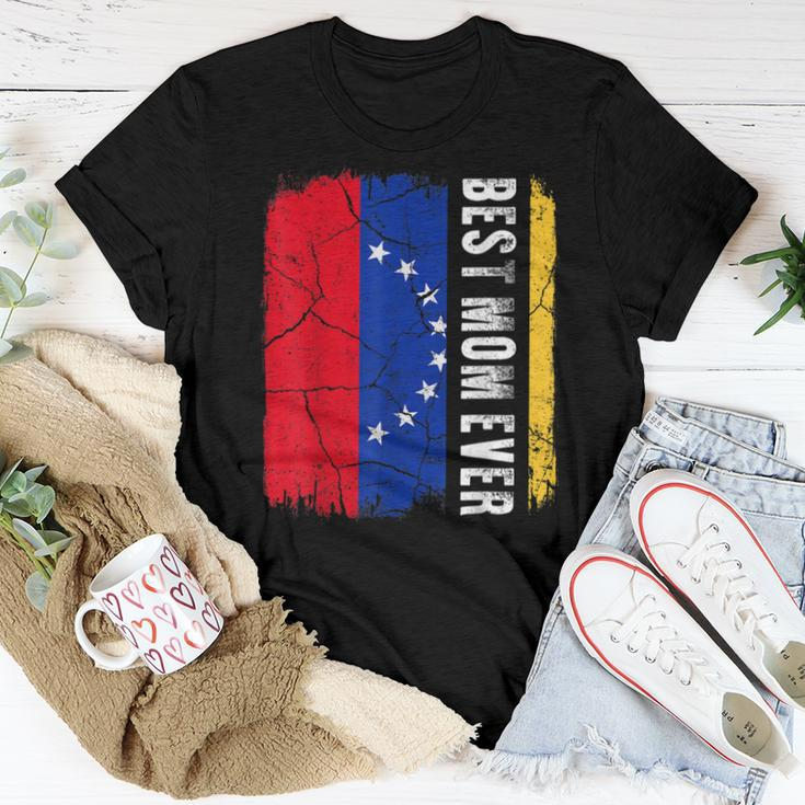 Best Venezuelan Mom Ever Venezuela Flag Mothers Day Gift Women T-shirt Funny Gifts