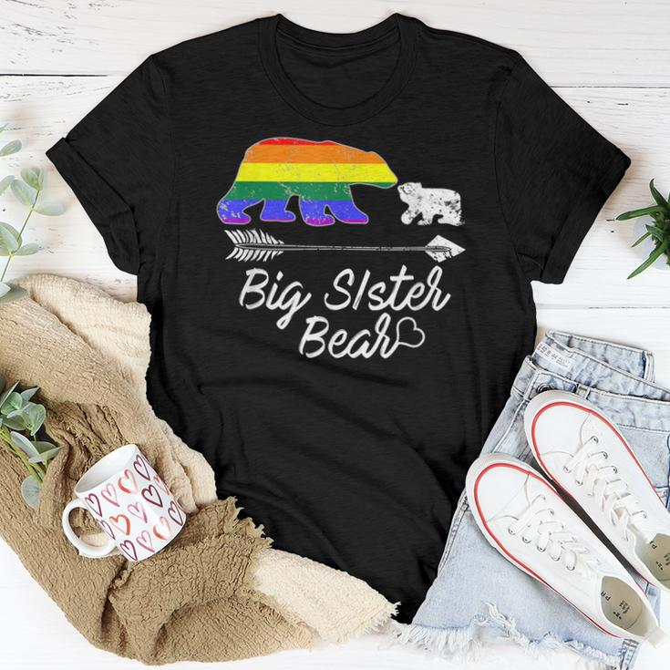 Big Sister Bear LgbtRainbow Pride Gay Lesbian Women T-shirt Unique Gifts