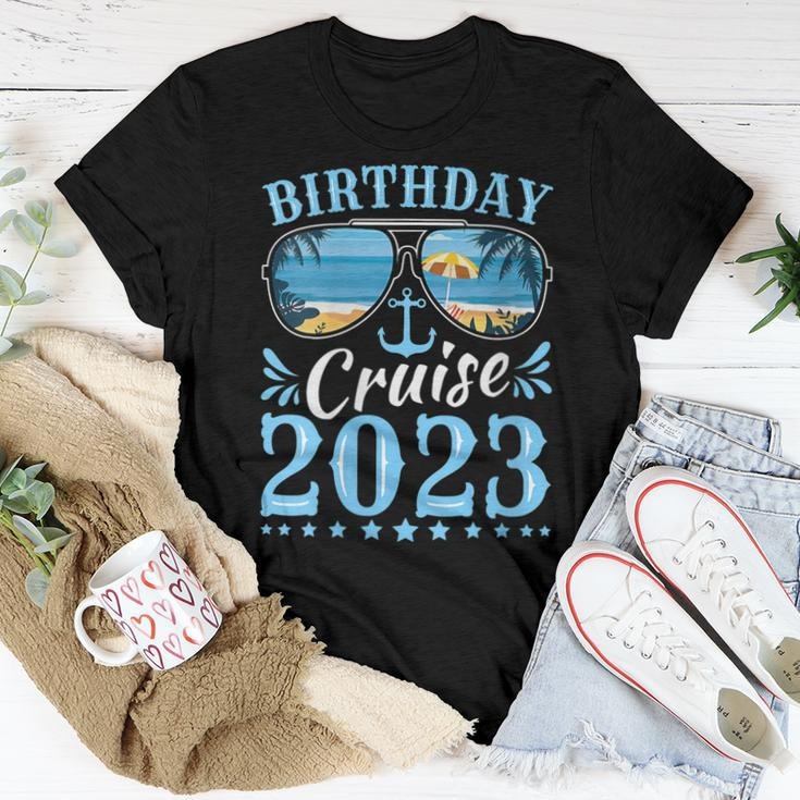 Womens Birthday Cruise Squad Birthday Party Cruise Squad 2023 Women T-shirt Unique Gifts