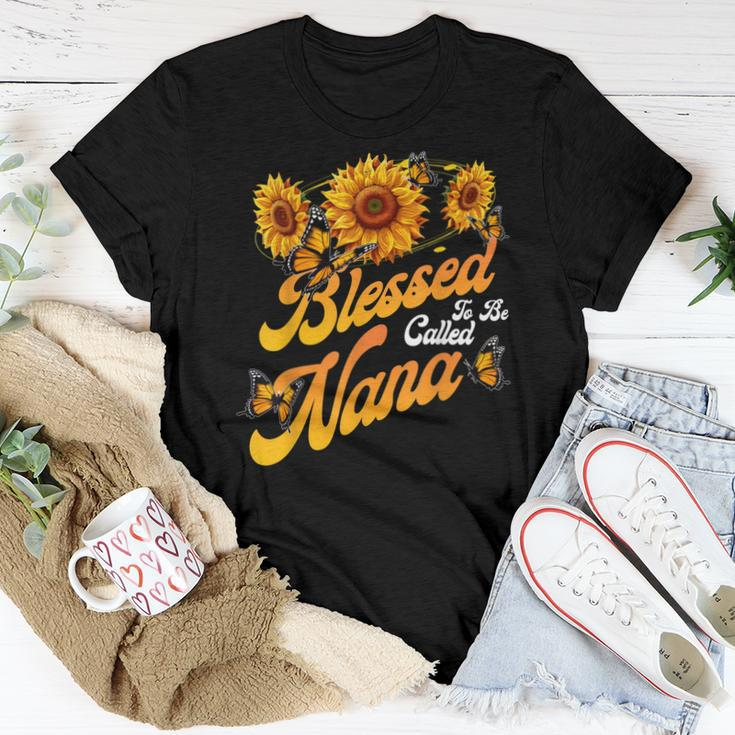 Blessed To Be Called Nana Sunflower Proud Mom Women T-shirt Unique Gifts