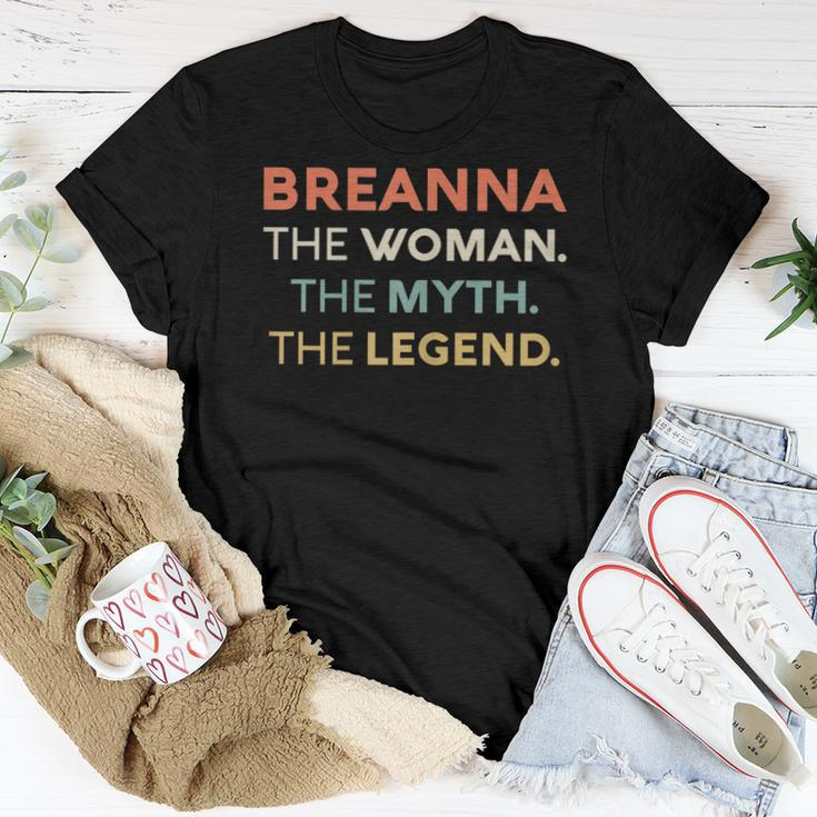 Breanna The Woman The Myth Legend Name Personalized Women Women T-shirt Funny Gifts
