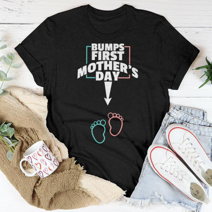 Bumps First Shirt Pregnant Mom Expecting Baby Women T-shirt Unique Gifts