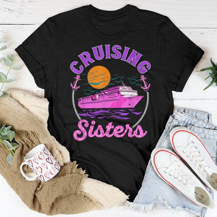 Cute Cruising Sisters Women Girls Cruise Lovers Sailing Trip Women T-shirt Unique Gifts
