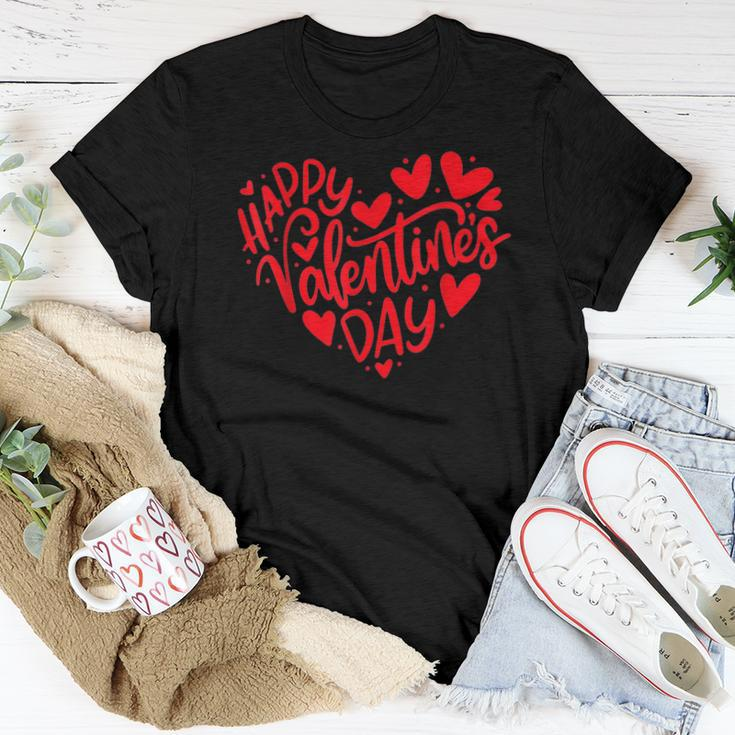 Cute Happy Valentines Day Heart Love Couple Men Women Women T-shirt Funny Gifts
