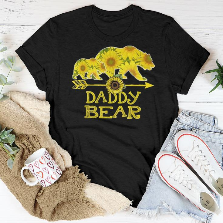 Daddy Bear Bear Sunflower Mother Father Gifts Women T-shirt Funny Gifts
