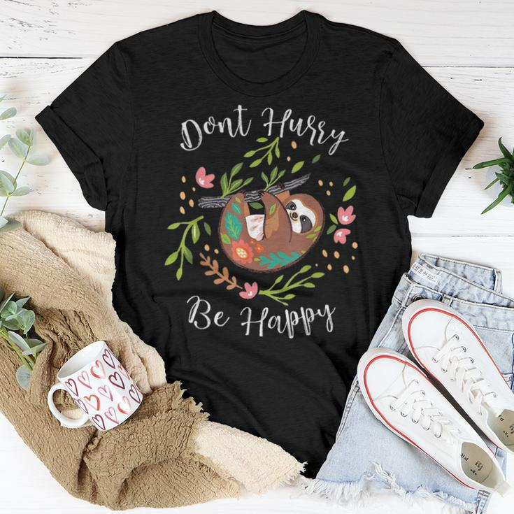 Dont Hurry Be Happy Dad Mom Boy Girl Kid Party Gift Funny Women T-shirt Funny Gifts