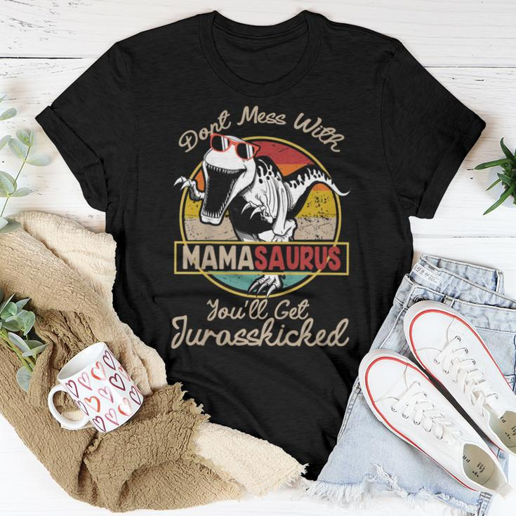 Dont Mess With Mamasaurus Mom DinosaurShirt Women T-shirt Unique Gifts