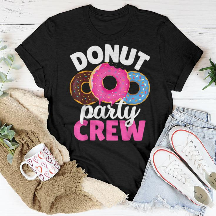 Donut Party Crew Family Girl Birthday Dad Mom Squad Women T-shirt Unique Gifts
