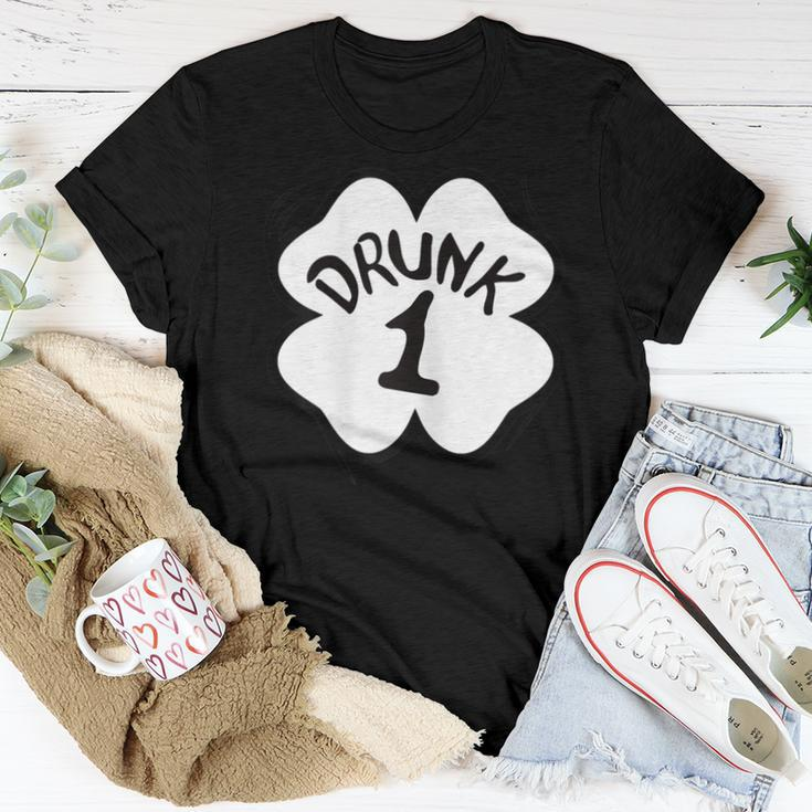 Drunk 1 St Pattys Day Shirt Drinking Team Group Matching Women T-shirt Unique Gifts
