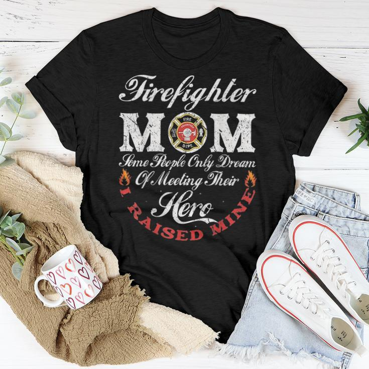 Firefighter Mom Firemen Proud Moms Mothers Day V2 Women T-shirt Funny Gifts