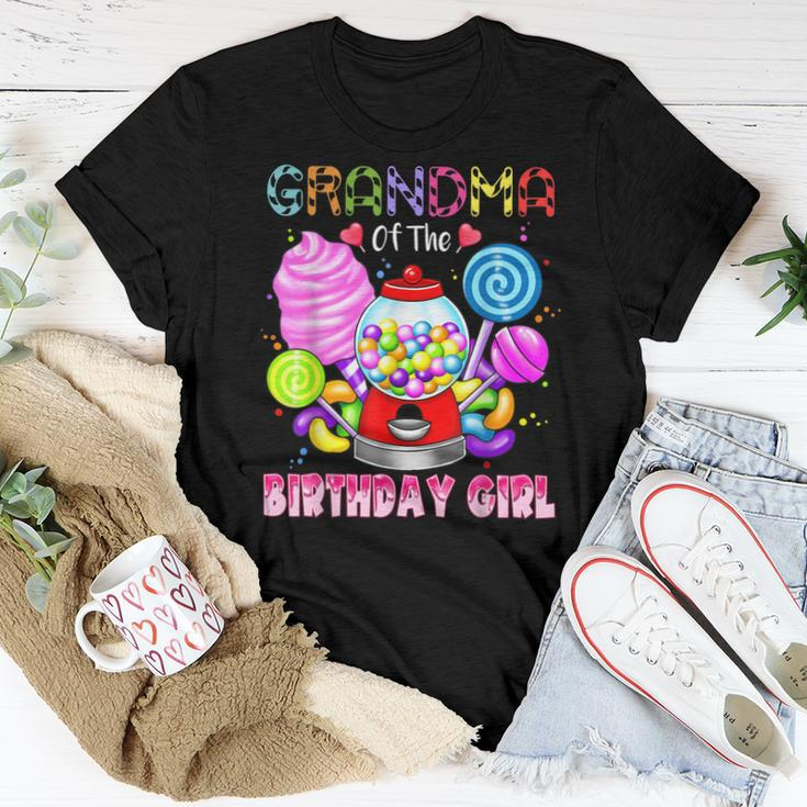 Grandma Of The Birthday Girl Candyland Candy Birthday Party Women T-shirt Unique Gifts