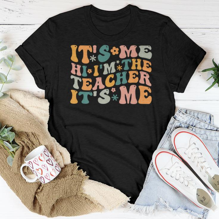 Its Me Hi Im The Teacher Its Me Funny Teacher  Women Crewneck Short T-shirt Personalized Gifts