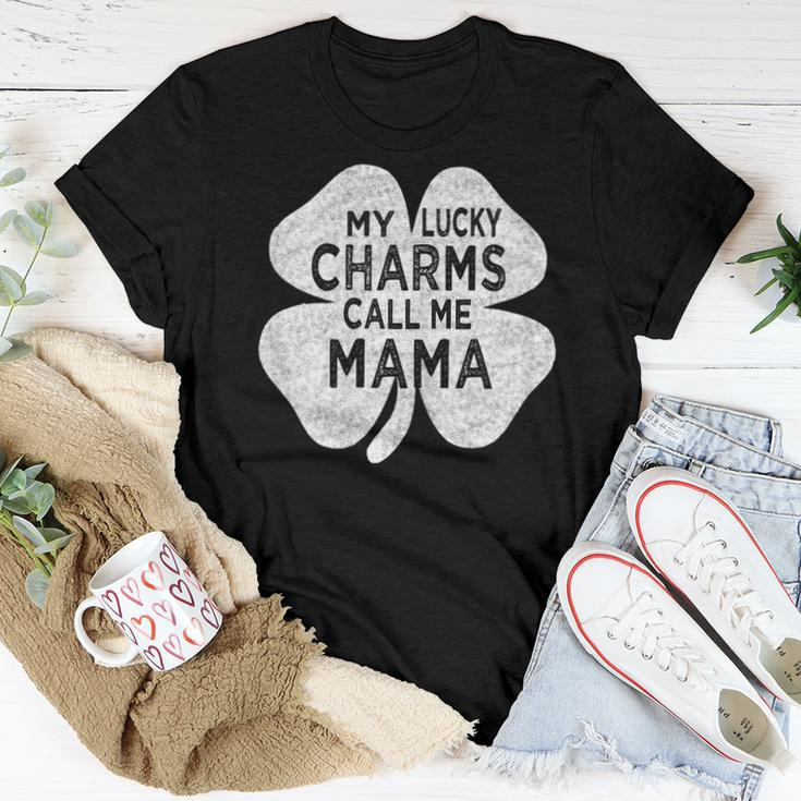 Womens My Lucky Charms Call Me Mama St Patricks Day For Mom Mother Women T-shirt Unique Gifts