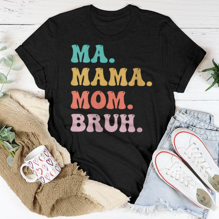 Womens Ma Mama Mom Bruh Mommy And Me Boy Mom Women T-shirt Unique Gifts