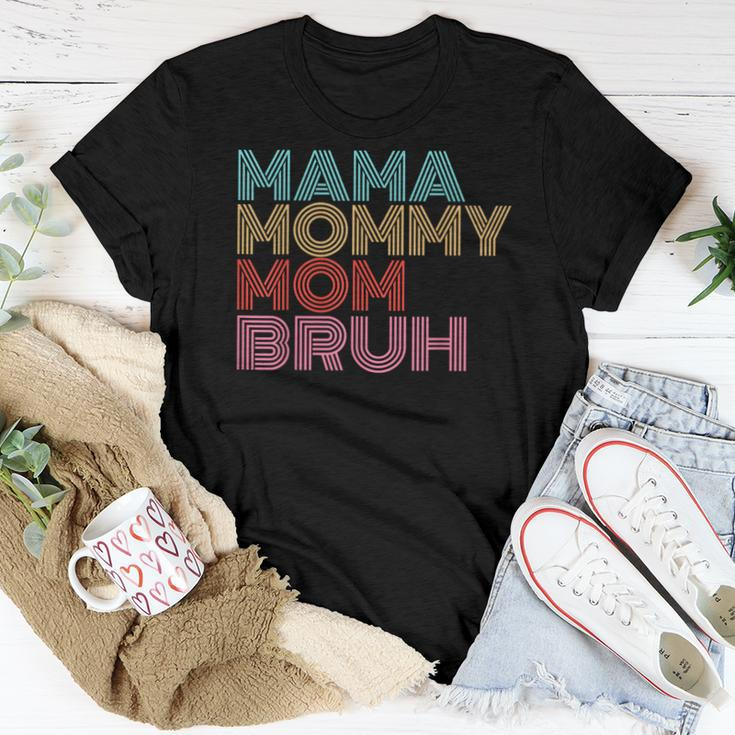 Mama Mommy Mom Bruh Vintage Saying Mother Women T-shirt Unique Gifts