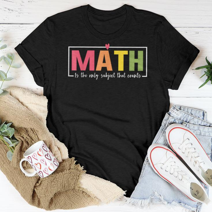 Math Instructor Teacher Elementary School Math Pun Women T-shirt Unique Gifts